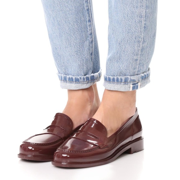 hunter rubber loafers